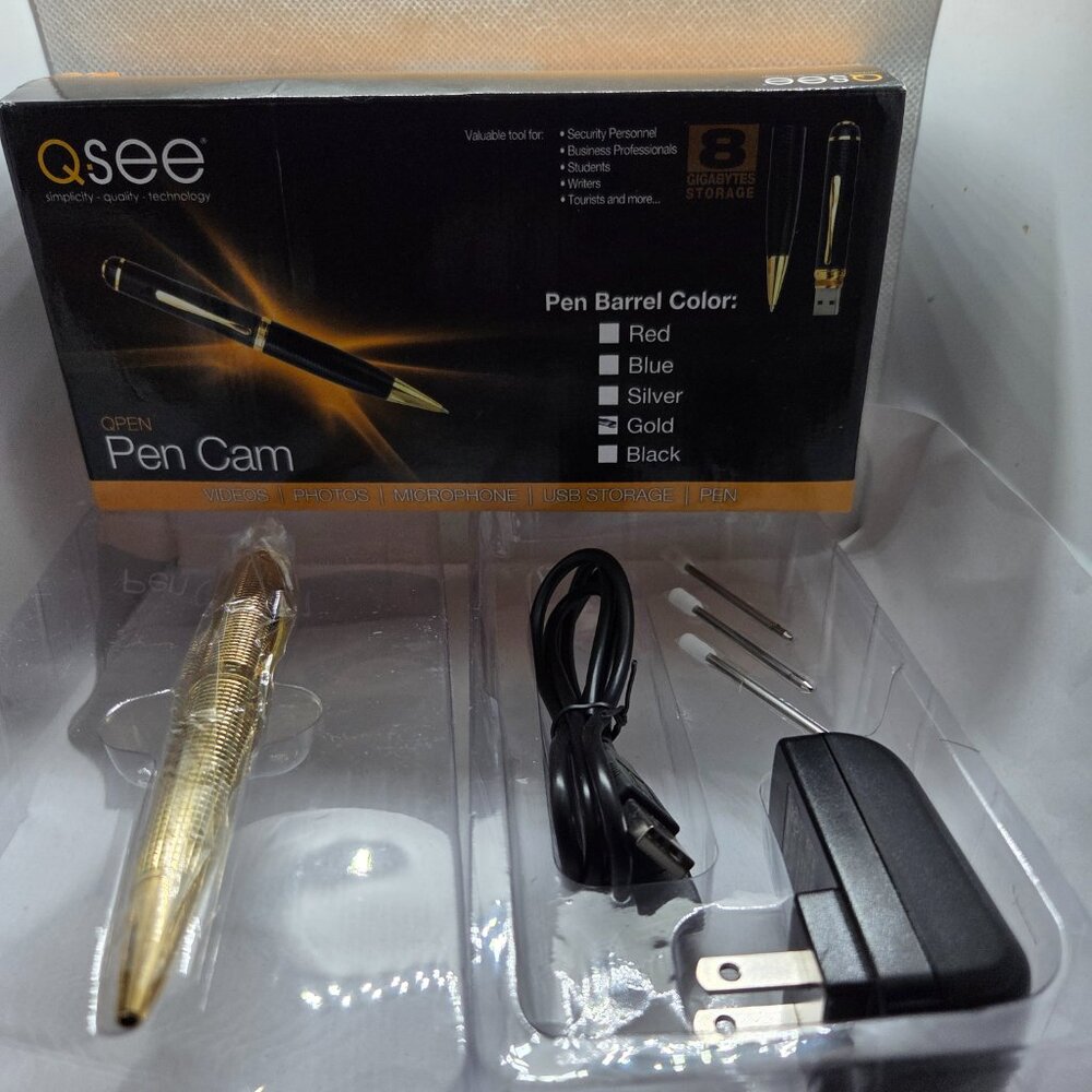 Spy cam pen and accessories
